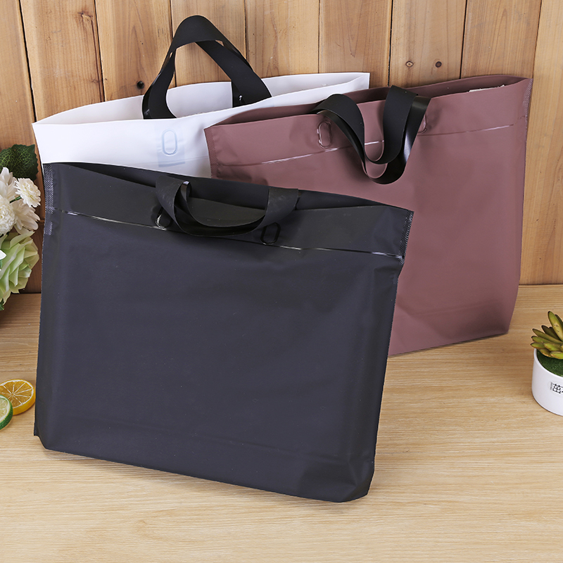 Wedding/Event Supply Store - 50 Pcs/lot Hitam Matte Plastik Tas