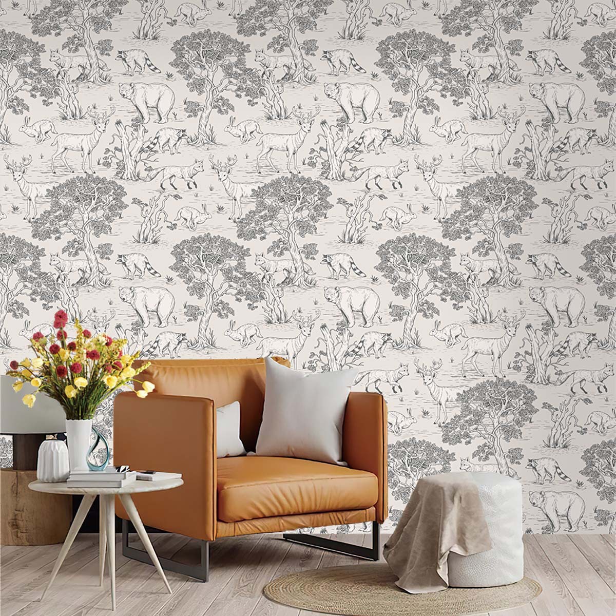 Wallpaper Tempel Dinding Motif - Wedding Zoo ulasan dan harga