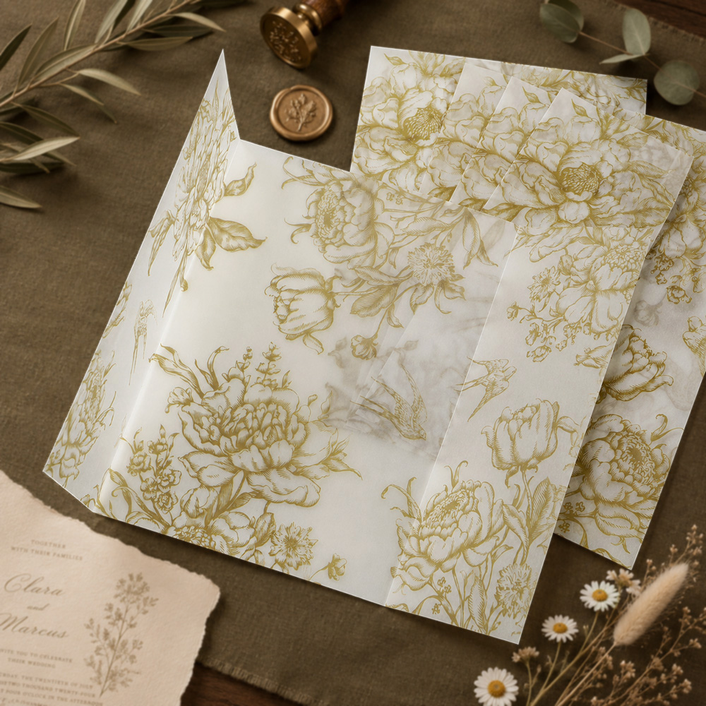 20/50 lembar Kertas Vellum den - Wedding Envelopes ulasan dan harga