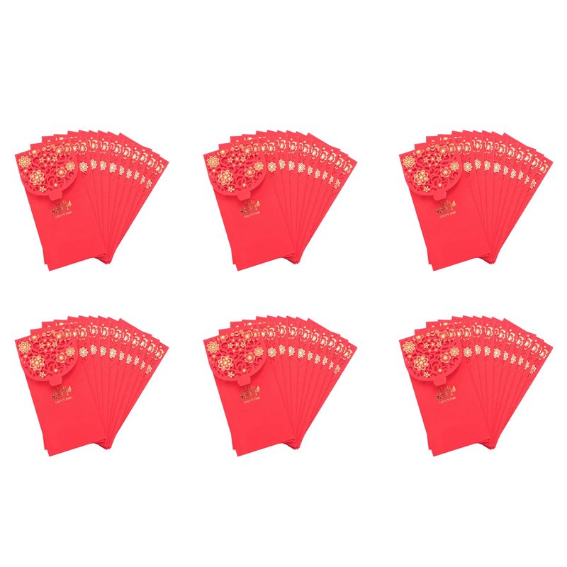 ABZC-60PCS Amplop Merah Cina A - Wedding Envelopes ulasan dan harga
