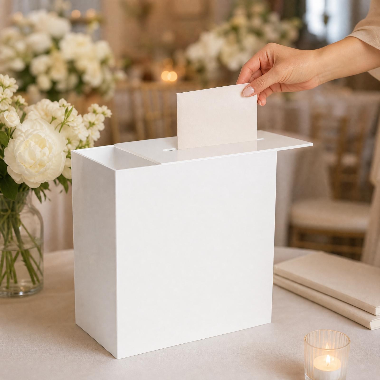 Kotak Koleksi Kartu Akrilik de - Wedding Card Box ulasan dan harga