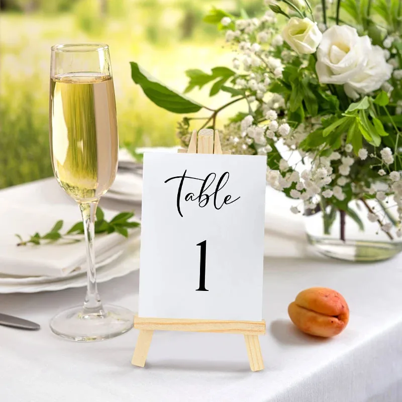 10 buah penyangga kartu meja p - Table Number Gold ulasan dan harga
